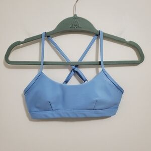 Alo blue sports bra. Breast pads. Clean. Size XS